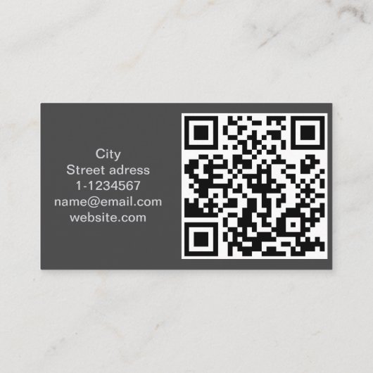QRコードプロフェッショナル 名刺 (裏面)