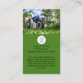 QRコードプロフェッショナルLawnCare名刺 名刺 (裏面)