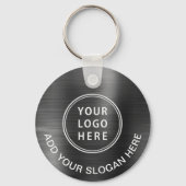 QRコードプロモーションシルバーグレーロゴ キーホルダー (裏面)