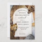 QRコードベアーマウンテンバチェロレッテ週末 招待状 (正面)