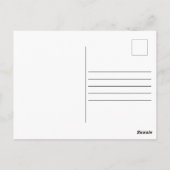 QRコードベリーファースト誕生日ブルーベリーサンキュー ポストカード (裏面)