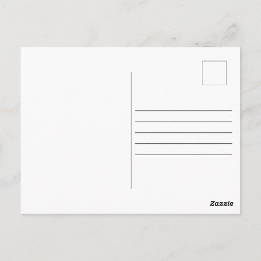 QRコードベリーファースト誕生日ブルーベリーサンキュー ポストカード (裏面)