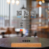 Qrコードベンモスキャン支払いアイコン アクリルサイン