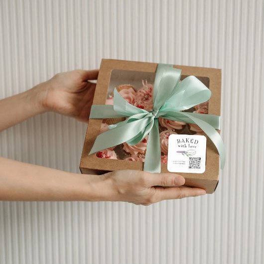 QRコードベーキング食品ビジネススキャン成分一覧 スクエアシール