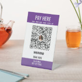 QRコードペイヒアクラフトショーブースディスプレイ 台座サイン (インサイチュ)