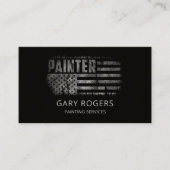 QRコードペインタアメリカ国旗 名刺 (正面)