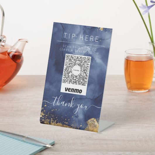 QRコードペイ又はチップサインクラフトブースショップディスプレイ 台座サイン (インサイチュ)