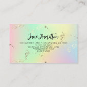 QRコードホログラフィック抽象芸術 名刺 (裏面)