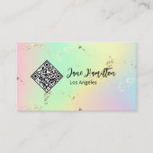 QRコードホログラフィック抽象芸術 名刺 (正面)