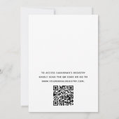 QRコードホーリーカウウェスタン女性のカーボーイブライダルシャワー 招待状 (裏面)