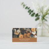 QRコードボタンファッションプロフェッショナルのシーメンス 名刺 (スタンド正面)