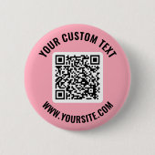 QRコードボタン 缶バッジ (正面)