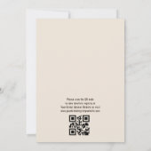 QRコードボホラブは醸造ブライダルシャワー 招待状 (裏面)