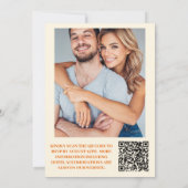 QRコードボホレトロフローラ結婚 招待状 (裏面)