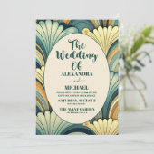 QRコードボホレトロフローラ結婚 招待状 (スタンド正面)