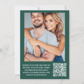 QRコードボホレトロフローラ結婚 招待状 (裏面)