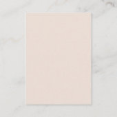 QRコードボホワイルドフラワー結婚のウェブサイト エンクロージャーカード (裏面)