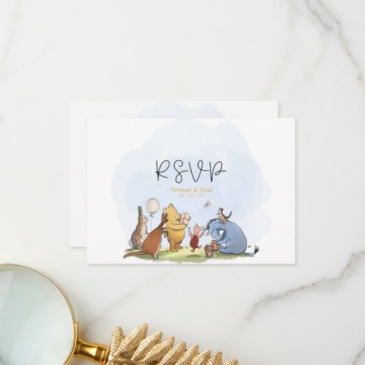 QRコードポオベアシャワーRSVP サンキューカード (正面/裏面インサイチュ)