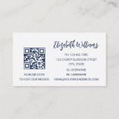 QRコードマウンテンクリスタルジェムストーン 名刺 (裏面)