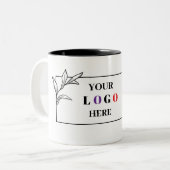 QRコードマグ付きビジネスロゴ ツートーンマグカップ (正面左)