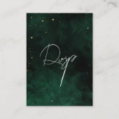 Qrコードマジカルダークエメラルドグリーン エンクロージャーカード (裏面)