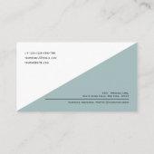 QRコードミニマモダンリストクリーンビジ企業のネス 名刺 (裏面)