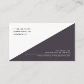 QRコードミニマモダンリストクリーンビジ企業のネス 名刺 (裏面)