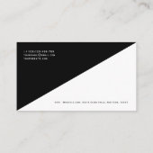 QRコードミニマモダンリストクリーンプロフェッショナルバス 名刺 (裏面)