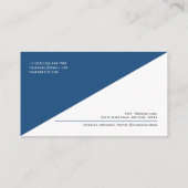 QRコードミニマモダンリストクリーンプロフェッショナルバス 名刺 (裏面)