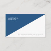 QRコードミニマモダンリストクリーンプロフェッショナルバス 名刺 (裏面)