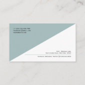 QRコードミニマモダンリストクリーンプロフェッショナルバス 名刺 (裏面)