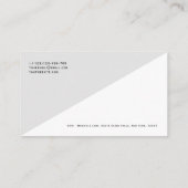 QRコードミニマモダンリストクリーンプロフェッショナルバス 名刺 (裏面)