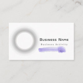 QRコードミニマリスト水彩Lilaz名刺 名刺