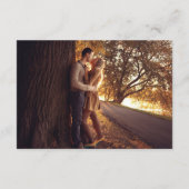 QRコードミニマリストRSVPの結婚ウェブサイト エンクロージャーカード (裏面)