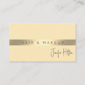 Qrコードミニマルプロフェッショナルモダン金ゴールド箔 名刺 (正面)