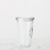 QRコードミニマルモダンリストクリーンシンプルビジネス アクリルタンブラー (右)