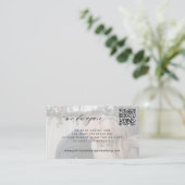 QRコードミニマル写真の再結婚実行 エンクロージャーカード (スタンド正面)