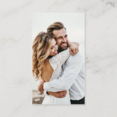 QRコードミニマル写真オンラインRSVP エンクロージャーカード (裏面)