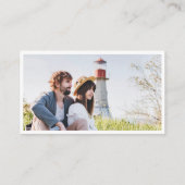 QRコードミニマル結婚リスト写真の詳細 エンクロージャーカード (裏面)