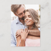 QRコードミニマル結婚リスト写真の詳細 エンクロージャーカード (裏面)