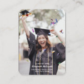 QRコードミニ卒業写真アナウンスメントインサート エンクロージャーカード (正面)