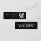 QRコードミニ名刺 スキニー名刺 (正面/裏面)