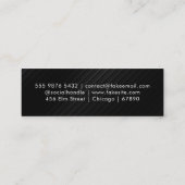 QRコードミニ名刺 スキニー名刺 (裏面)