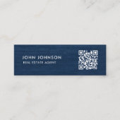 QRコードミニ名刺 スキニー名刺 (正面)