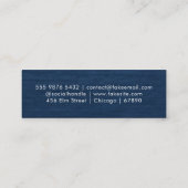 QRコードミニ名刺 スキニー名刺 (裏面)