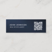 QRコードミニ名刺 スキニー名刺 (正面)