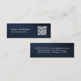 QRコードミニ名刺 スキニー名刺