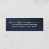 QRコードミニ名刺 スキニー名刺 (裏面)