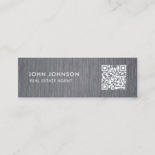 QRコードミニ名刺 スキニー名刺 (正面)
