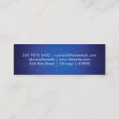 QRコードミニ名刺 スキニー名刺 (裏面)